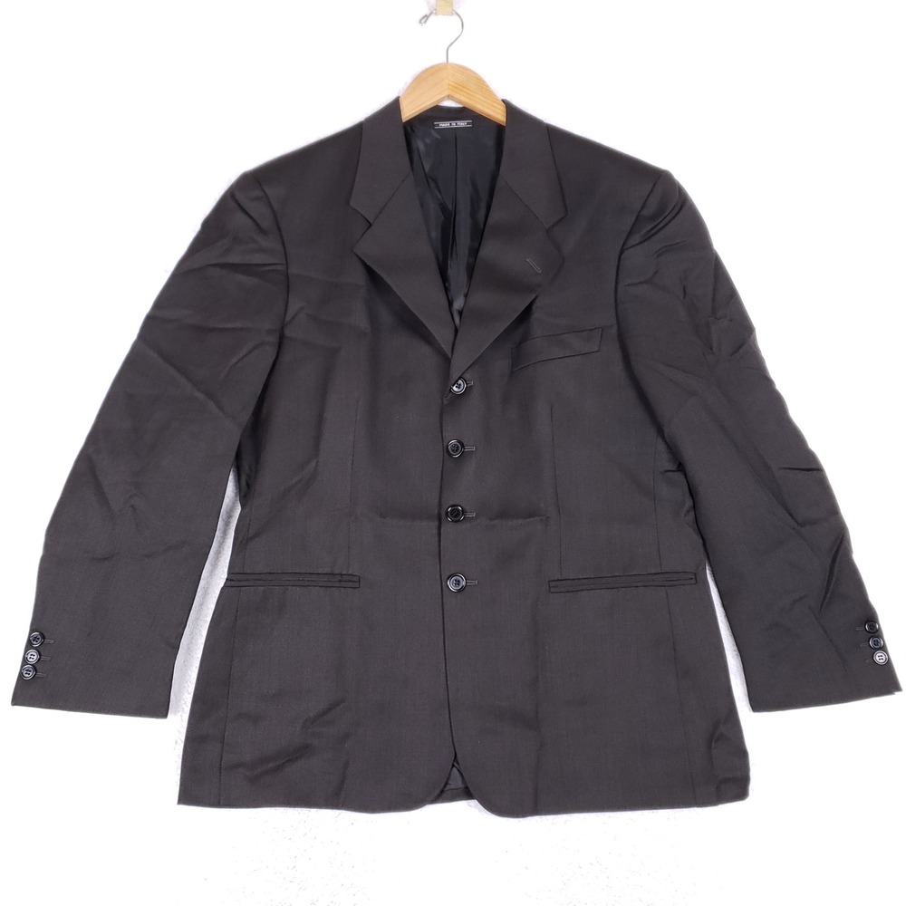 Gianni Benardi Blazer Men 42R Extra Fine Wool Super 100s Brown Made In Italy